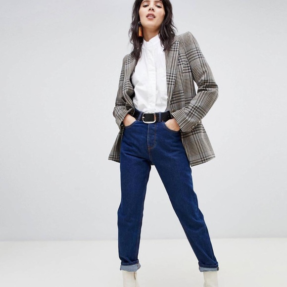 Blue Stradivarius mom fit jeans - Picture 6 of 7